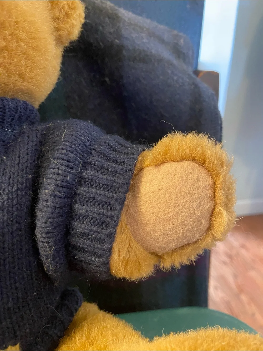 1997 Ralph Lauren Polo Bear Plush Teddy - Navy Sweater
